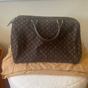 Authentic Louis Vuitton Monogram Mini Lin Speedy 30